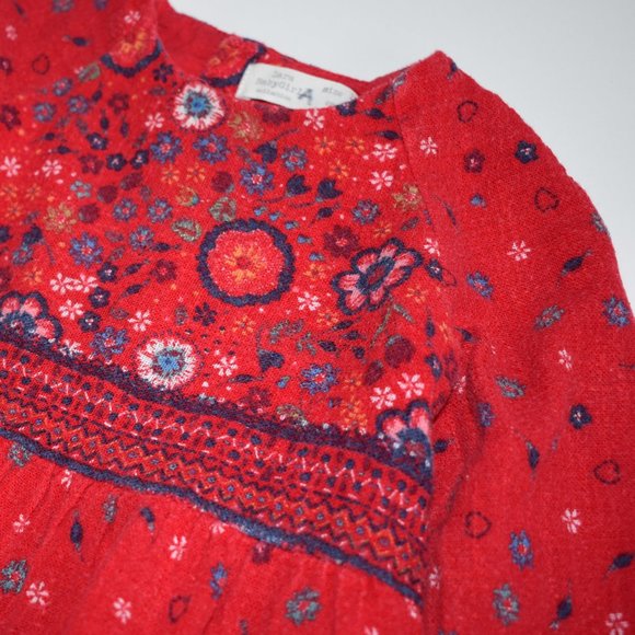 Zara Baby Girl Collection Floral Print Dress 12-18 Months (86 cm) - Picture 4 of 9